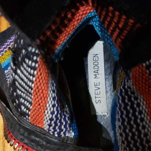 Steve Madden Fold Over Combat Boots - Picture 4 of 4